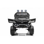 Elektrické autíčko - Mercedes UNIMOG - čierne 